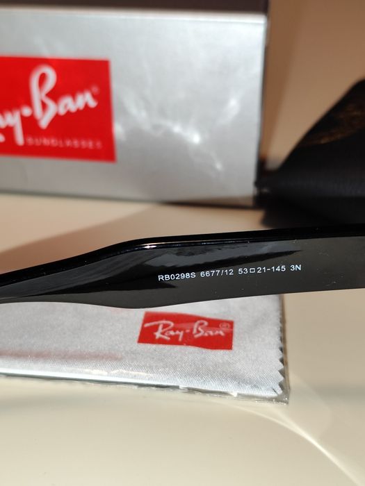 Ochelari de soare Ray-Ban RB0298S Mega Hawkeye Black cu lentile polarizate