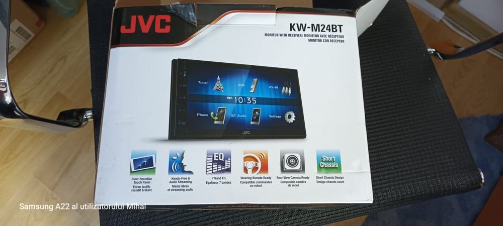 Media receiver auto JVC KW-M24BT