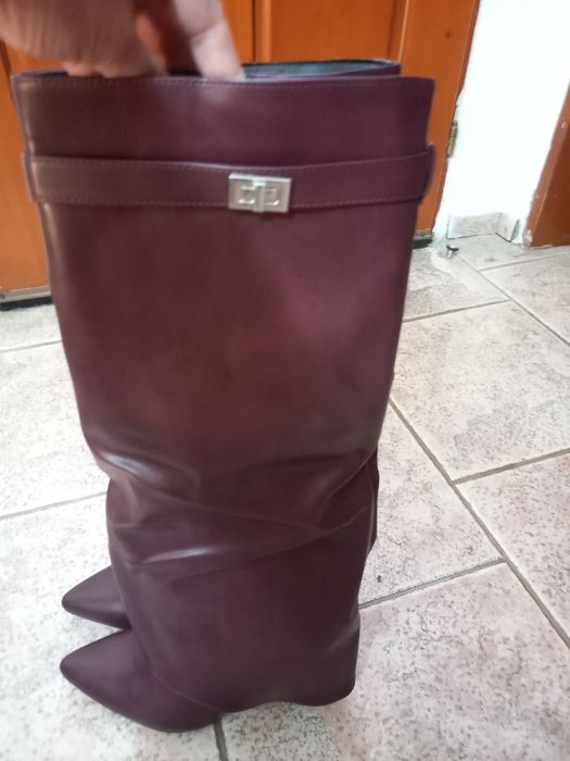 Дамски ботуши бордо