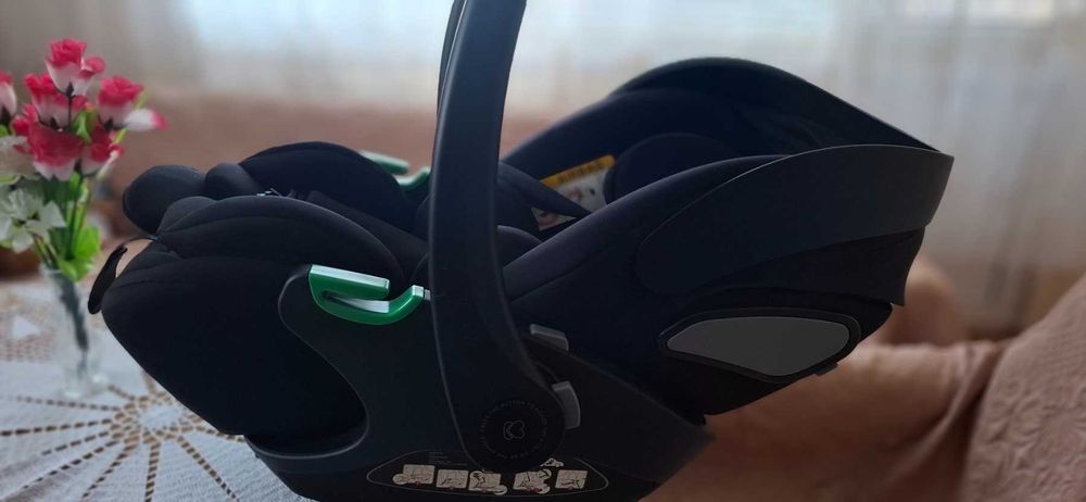 KIKKA BOO Стол за кола-кошница I-TRAIL I-SIZE (40-87 см) BLACK