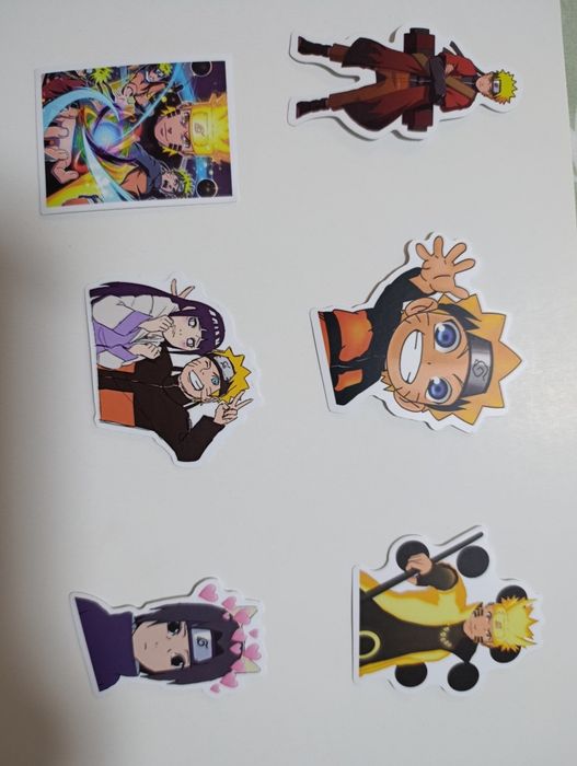 Аниме наклейки: Тёмный дворецкий, Наруто, Атака титанов 1шт 1000сум