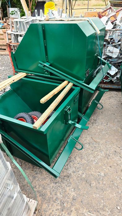 Bena macara cu autodescarcare, bena deseuri constructii