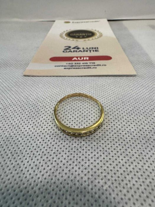 (Ag41) Inel aur, 18K B5898 - Certificat de garanție!