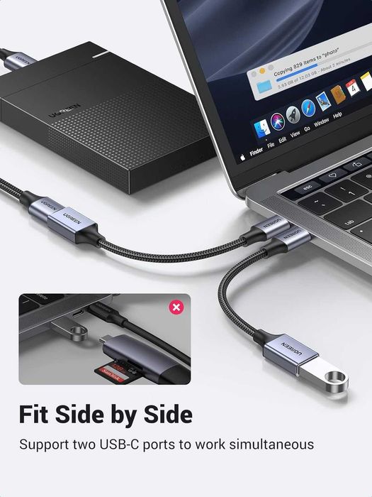 Ugreen USB 3.2 переходник адаптер с USB-A на USB-C