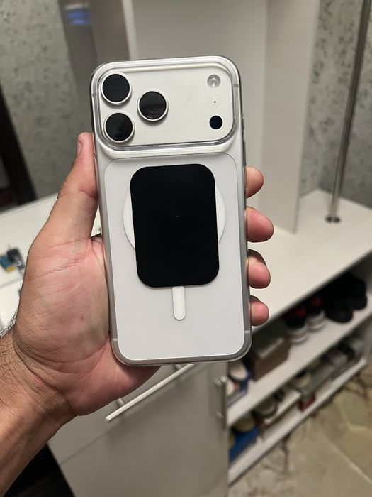 Iphone 17 Pro Max 1 TR Silver sim esim 23 sikl 100%