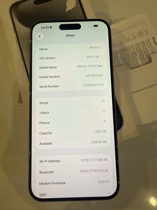 Iphone 15 pro max impecabil 10/10
