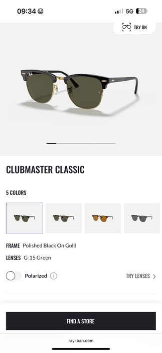 Ochelari de soare RayBan clubmaster
