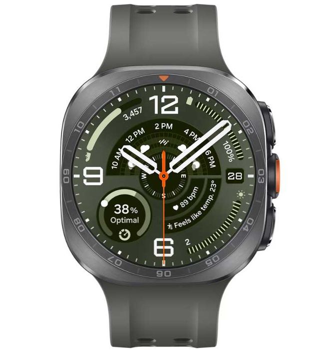 Samsung Galaxy Watch Ultra 2 Titanium Silver Curea Olive Ca Nou Garantie