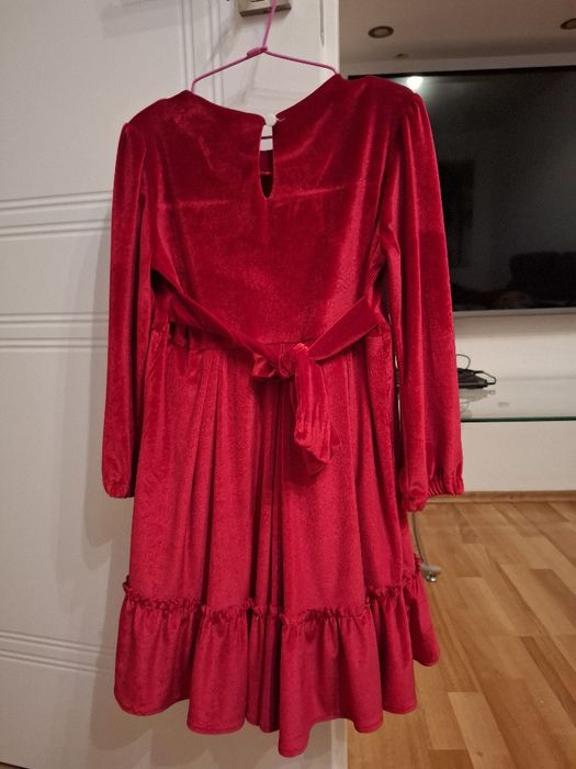 Rochie roșie catifea