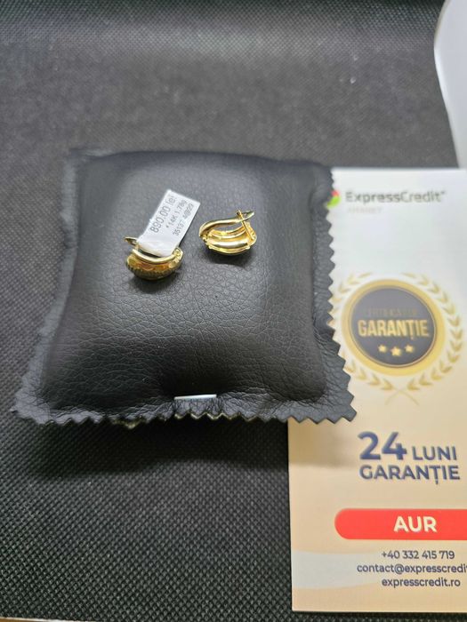 Cercei de aur 14k (Ag29 Siraj b.35137.4) Garantie 2 ani