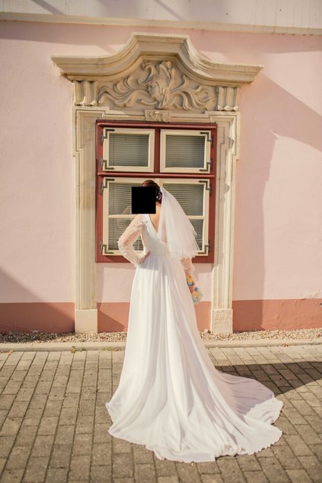 Rochie de mireasă A Line, mărimea M
