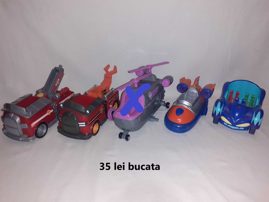 figurine masinute Patrula Catelusilor Paw Patrol Eroi in Pijama