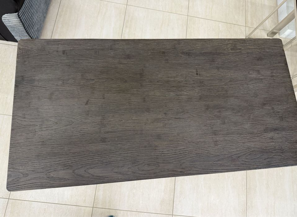 Masa de bar Lumisource cu cadru metal / blat de bambus presat