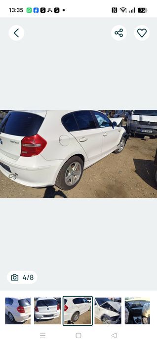 Piese cutie grup haion kit pornire  uși  trapa jug injectoare n47 pompa înalte  rampa stopuri bara spate cardan toba navigație geam  BMW e87 n47