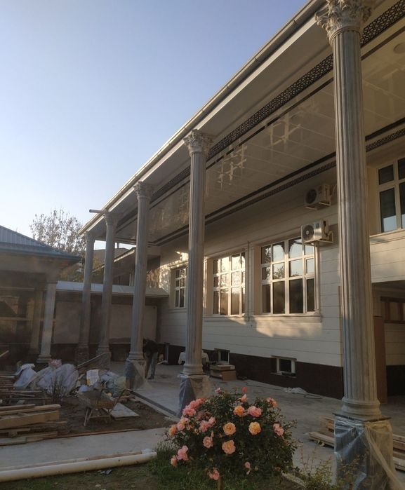 Монтаж фибробетонных изделий декор