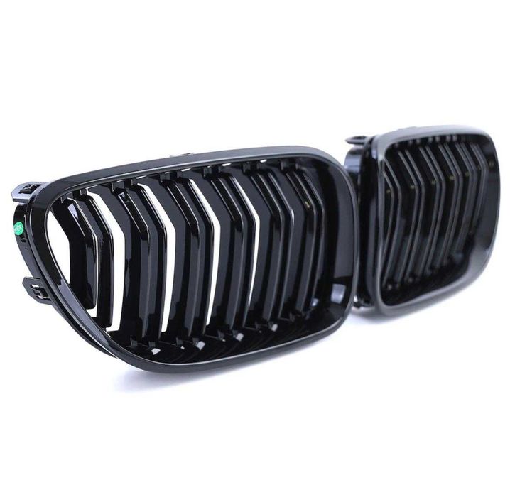 Grile Duble M-Design BMW Seria 6 F06 F12 F13, Nari Bara Fata, Negru Lucios Radus