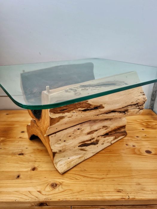 Masă cafea din stejar masiv – handmade, unicat.