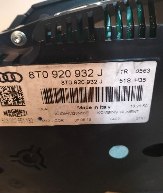 Ceas de bord 8T0920932J Audi A5 8T (facelift) seria