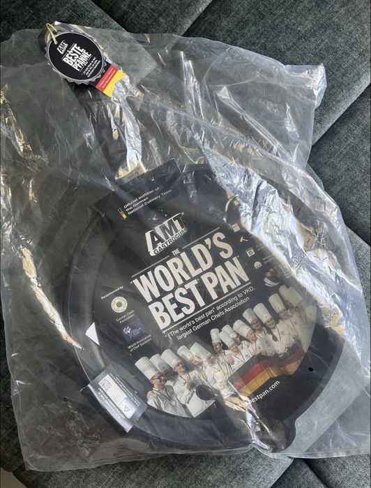 AMT Тиган плитък 5 см. - Ø 32 см. с мобилна дръжка