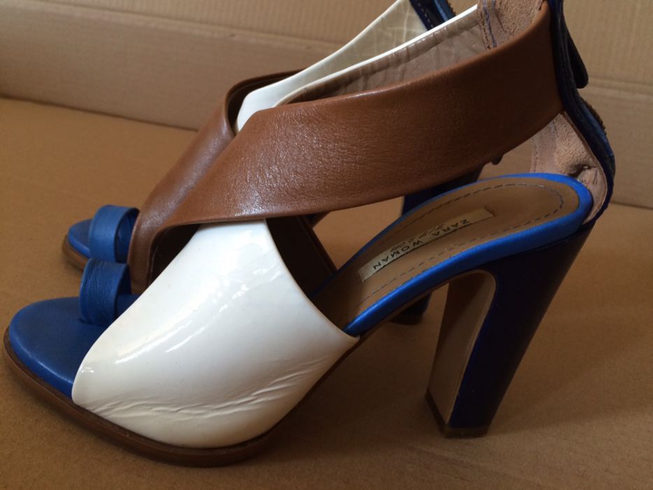 Sandale Zara 36 piele naturala noi