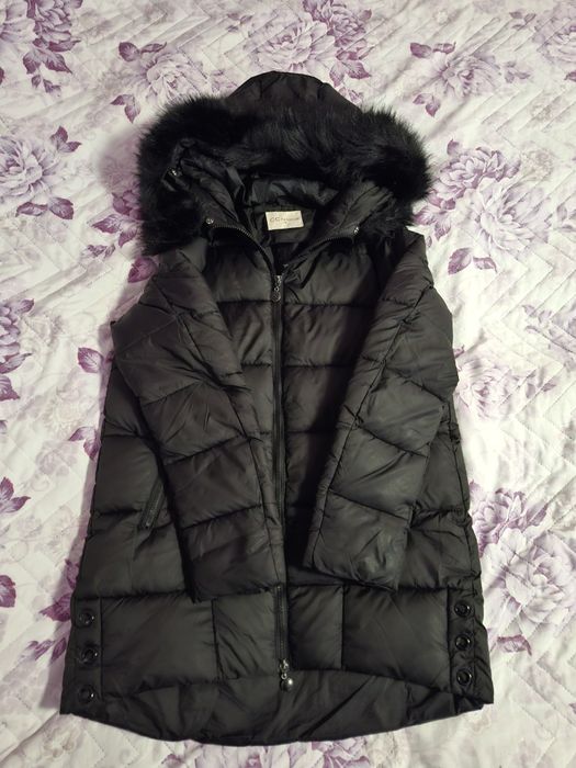 Дамско зимно яке с качулка