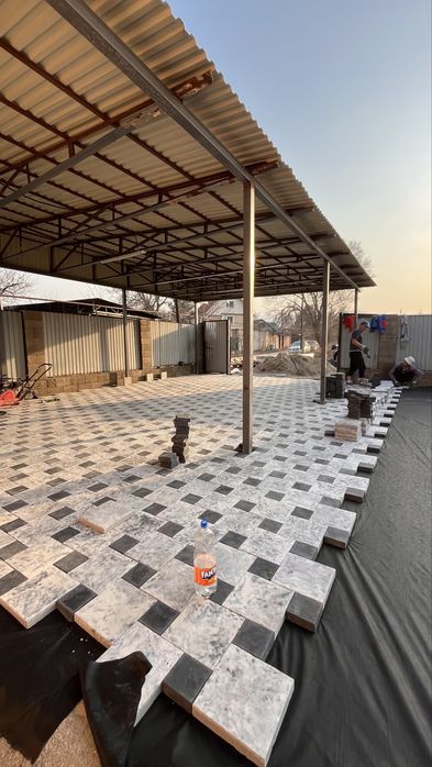 Укладка брусчатки и плитки