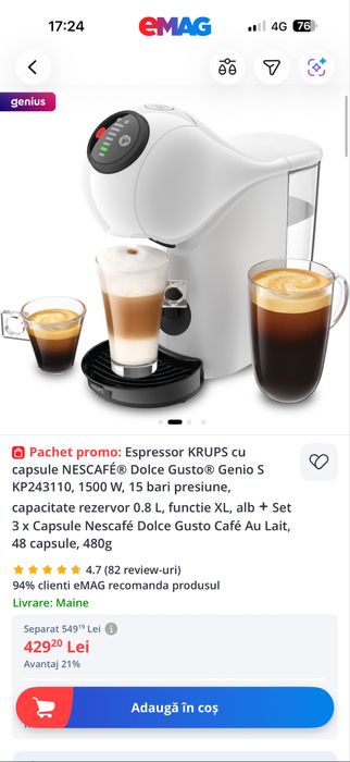 Espressor Dolce Gusto