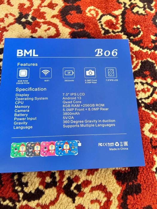 Планшет  BML BO06 256gb  8gb ram