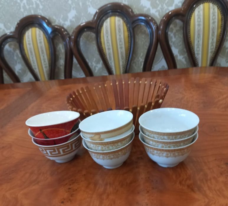 Кесе,пиалы и хлебница