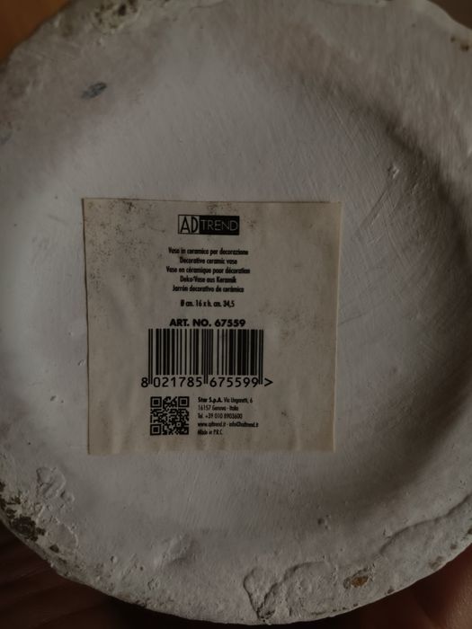 Италианска керамична ваза AD TREND – Стил и Елегантност