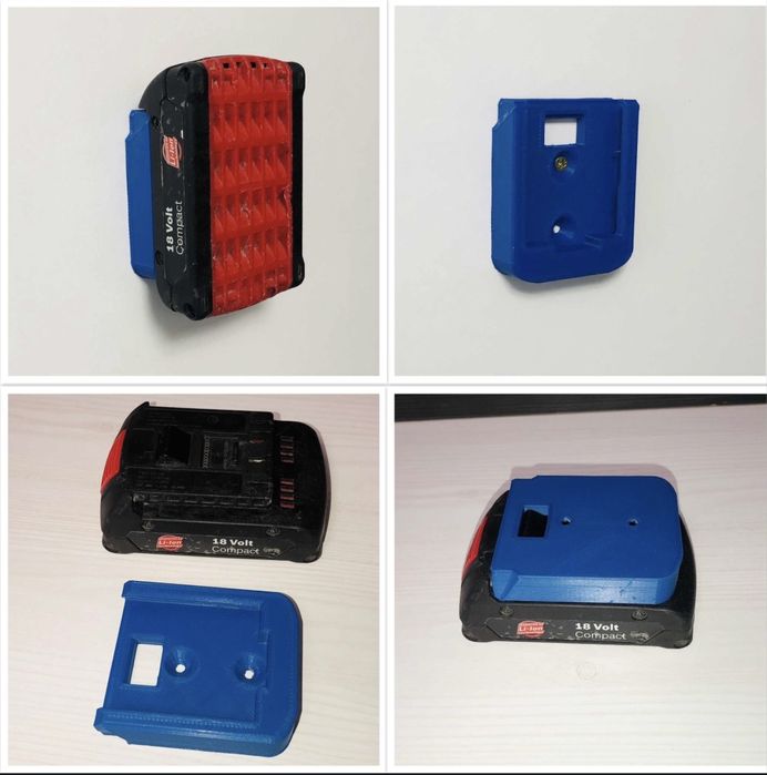 Suport organizare acumuator Milwaukee Bosch Dewalt Makita Parkside