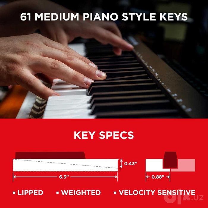 MIDI-клавиатура M-Audio Keystation 61 MK3 + Педаль сустейна в подарок