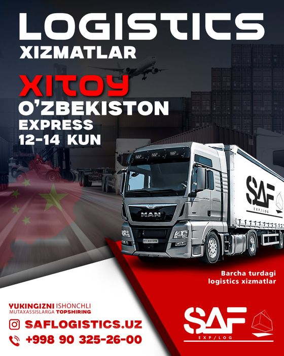Xitoydan Uzbeksitonga yuk yetkazish logistics