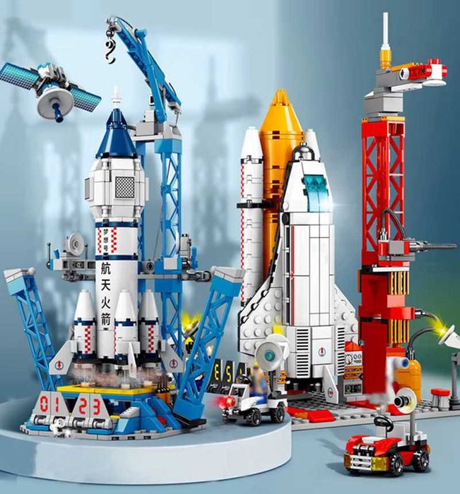 Joc constructii cu piese compatbil Lego Space Center 458 pcs