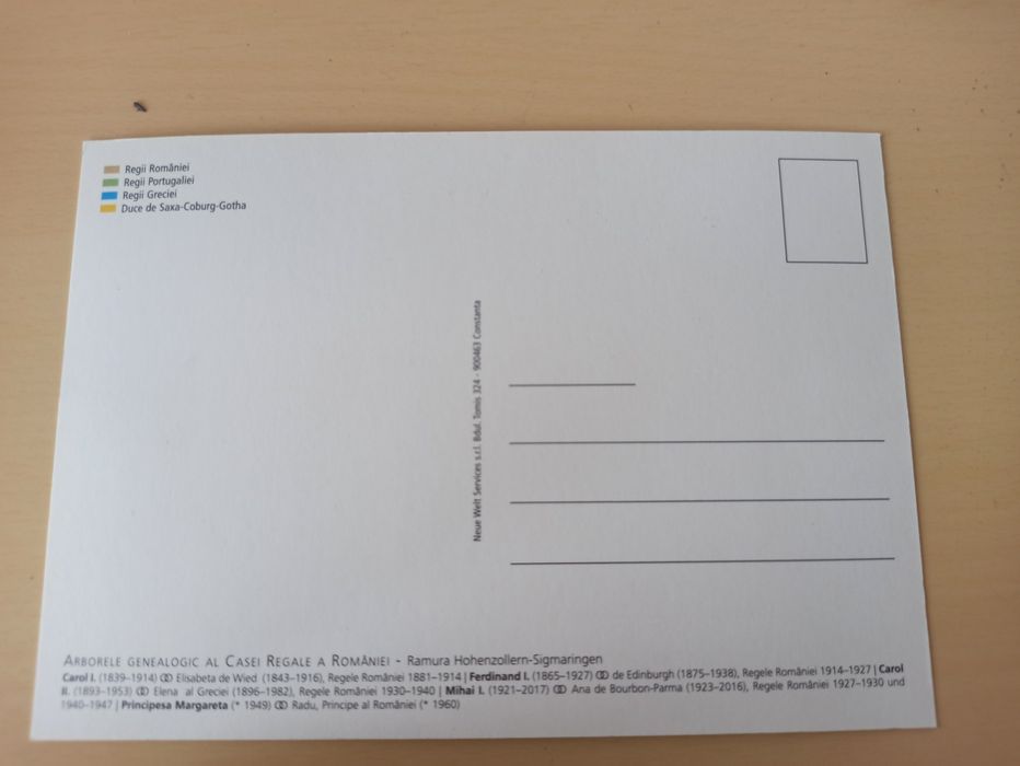 Arborele genealogic al Casei Regale a României, colecție, 1+1 gratis