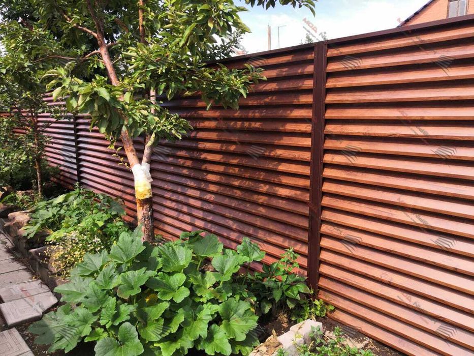 Забор жалюзи еврожалюзи