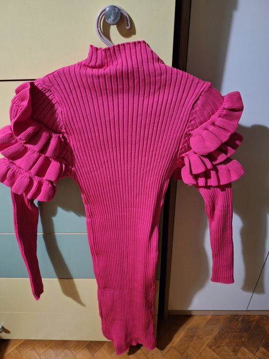 Рипсена цикламена рокля