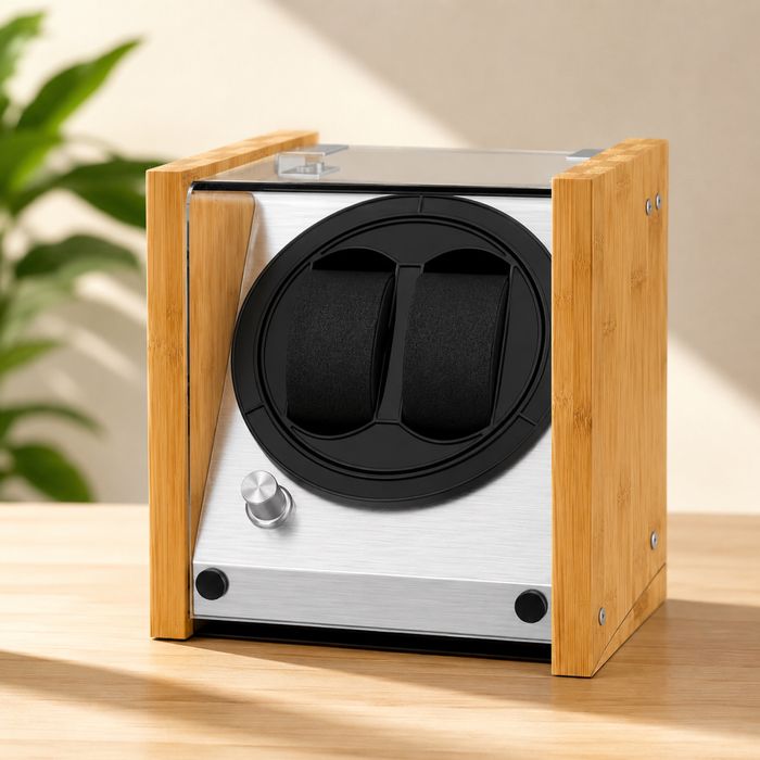 Cutie pentru ceasuri, Watch Winder Premium pentru Ceasuri Automate cu 2/4 Rotatoare, aspect Luxury