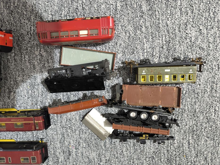 Lot elemente feroviare diorama scara HO