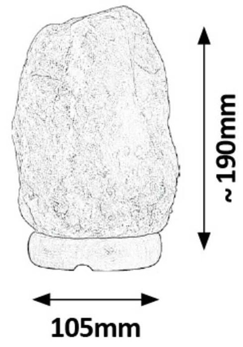 Солна лампа Rabalux - Rock 4120, 15 W, 19 x 10.5 cm