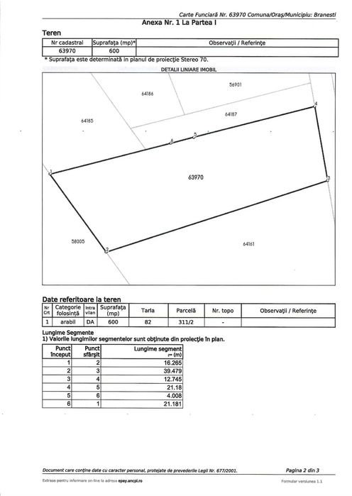 600mp Branesti   &   695mp Corbeanca / ACCEPTAM SI VARIANTE DE SCHIMB!