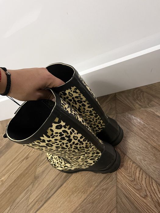 Cizme de cauciuc stil leopard 39