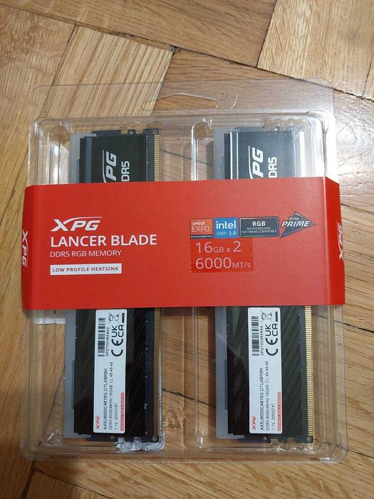 32GB 6000MT/s CL48 - Adata XPG RGB (EXPO, XMP) - Нови!