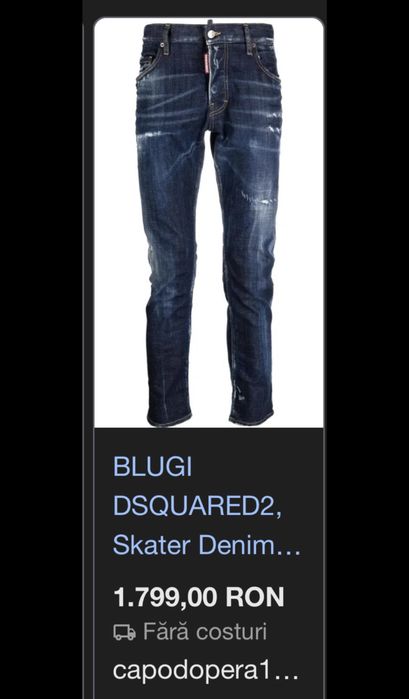 Blugi Dsquared2 Skater Denim