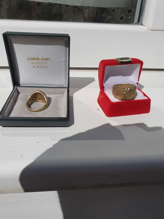 superbe inele bărbătesti placate aur 18 k