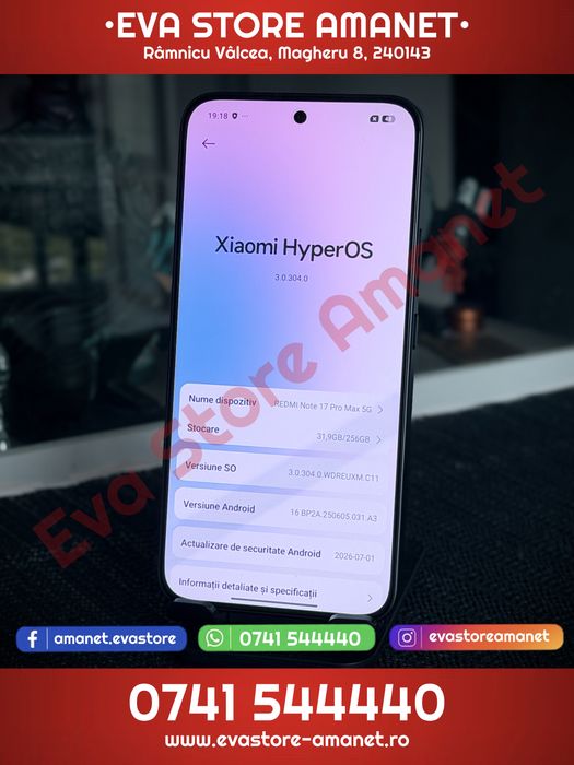 Xiaomi REDMI Note 17 Pro Max 5G Black 256GB 8GB RAM Dual SIM