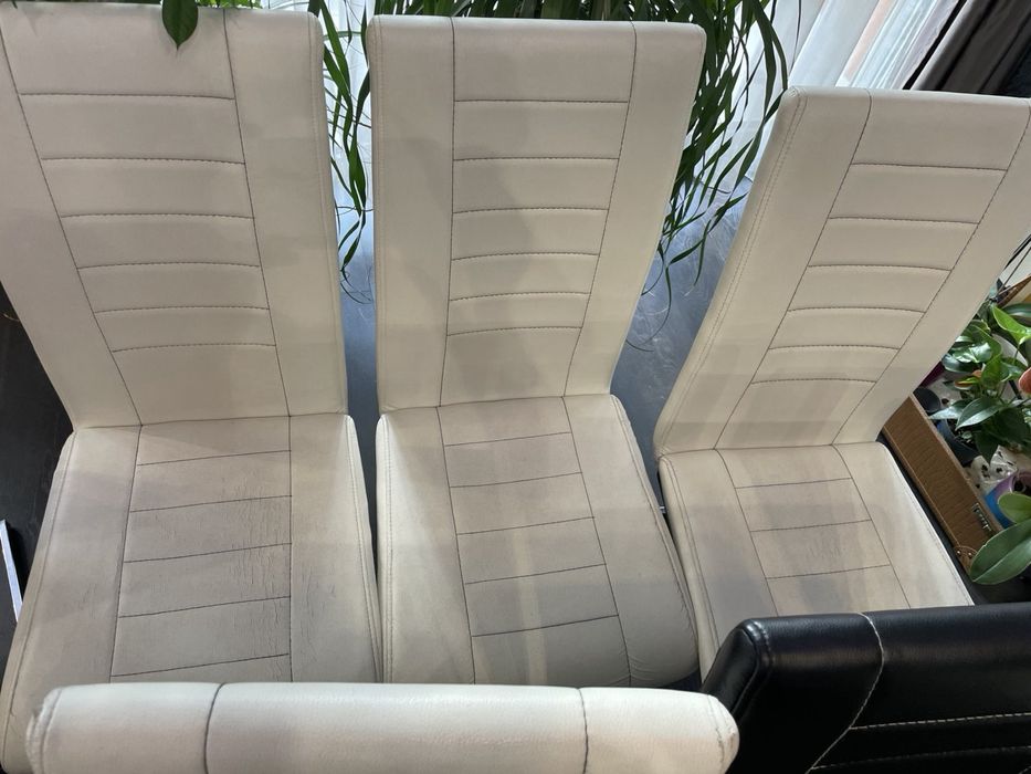 Столове за трапезария еко кожа 8 броя