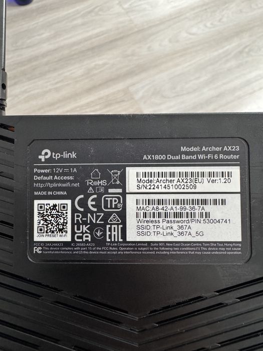 Router wireles TP Link AX23