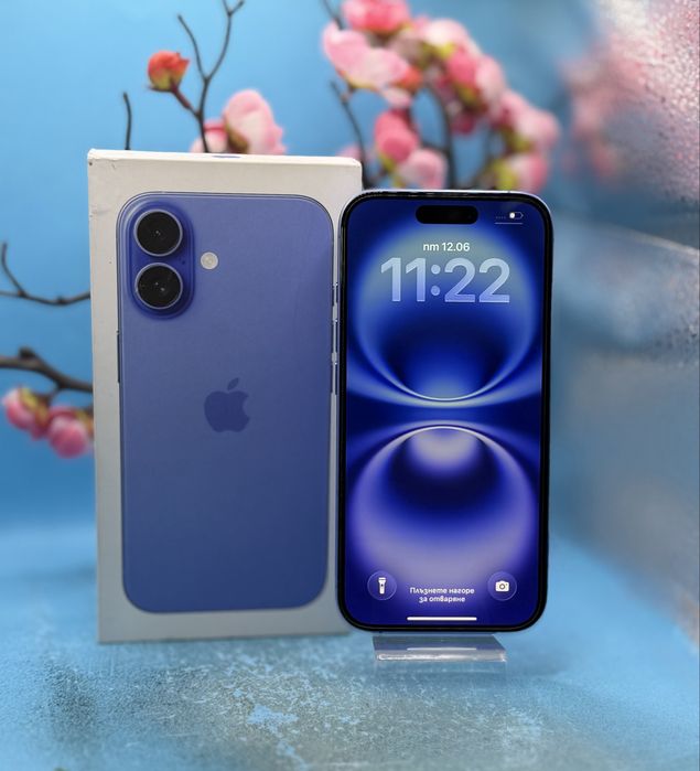 ПЕРФЕКТЕН!!! Apple iPhone 16, 128 GB, Ultramarine