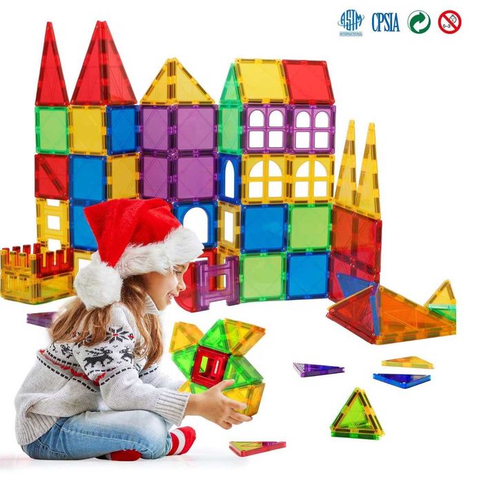 ДВА комплекта - изцяло магнитни Конструктори 60 части 52лв. (2х30)